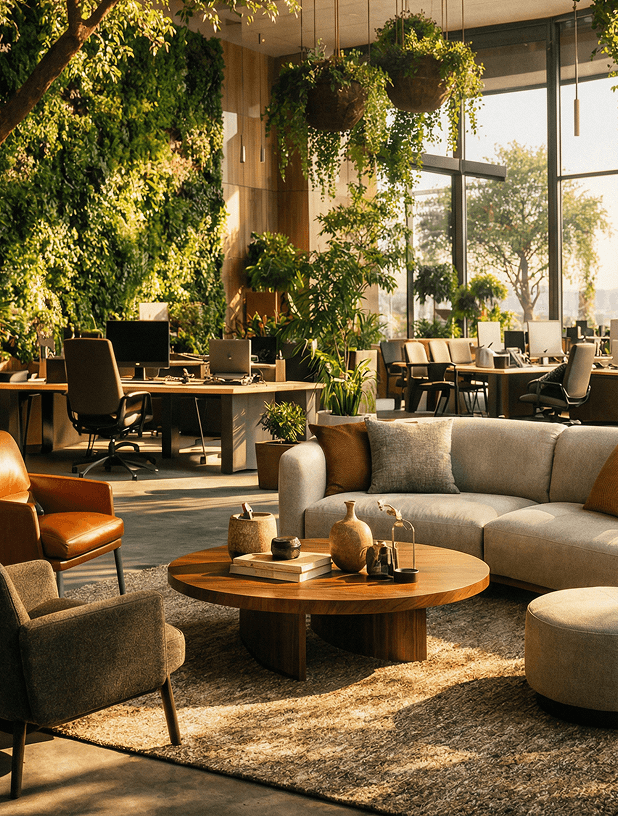 Интерьер с озеленением